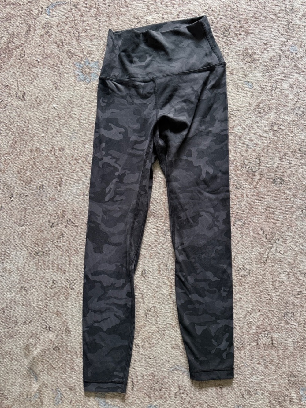 Hey Nuts Charcoal Camo Camouflage Butter Soft Gym Leggings